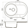 Мойка OMOIKIRI MANMARU 78-CA Artgranit/карамель 4993359